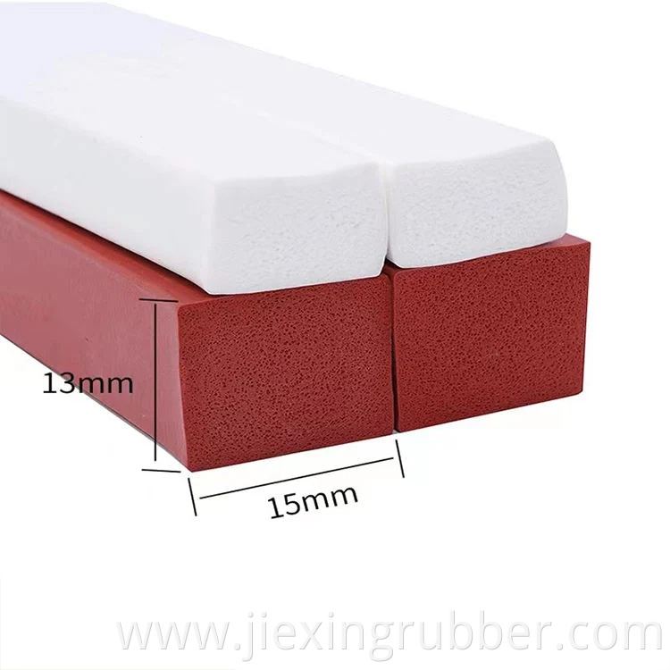 Heat Resistant Customized Silicone Rubber Foam Seal Strip